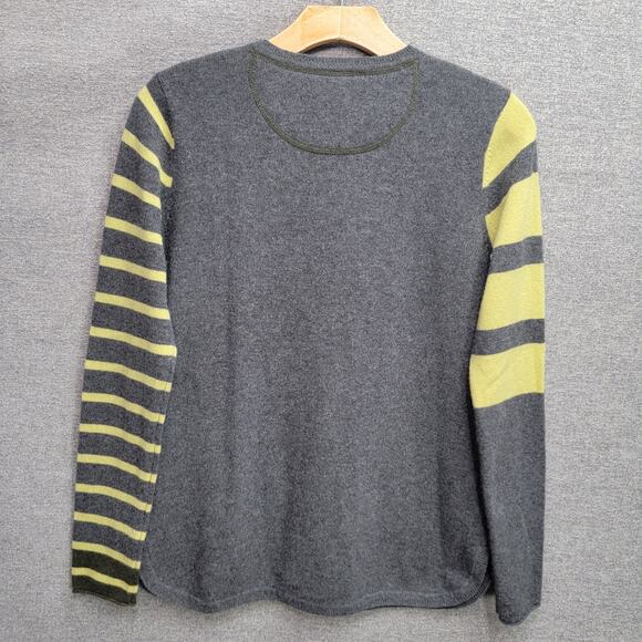 LISA TODD POP STRIPE CASHMERE SWEATER, SIZE S - Picture 3 of 7